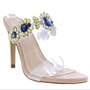 Embellished high heel shoes (Brand new in Box)